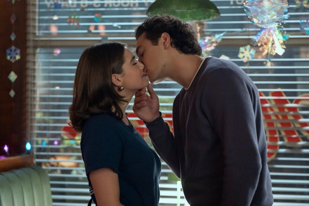 Hannah (Ella Bright) and Garrett (Belmont Cameli) in OFF CAMPUS 
Photo: Liane Hentscher/ Prime
© AMAZON CONTENT SERVICES LLC