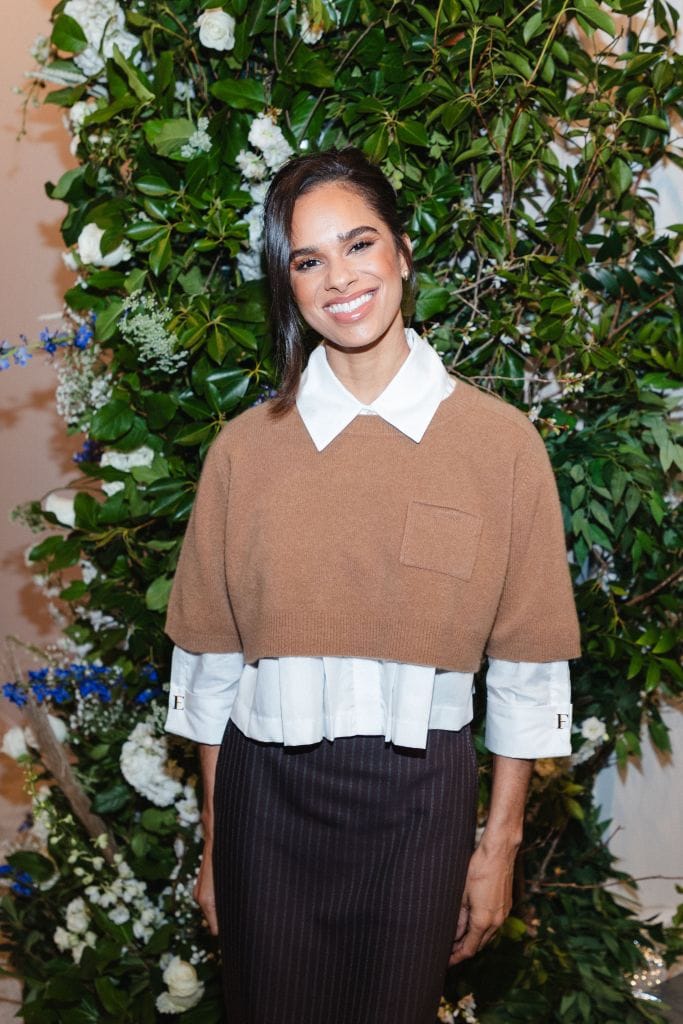 Misty Copeland smiling at the "The Strength Issue" platform launch.