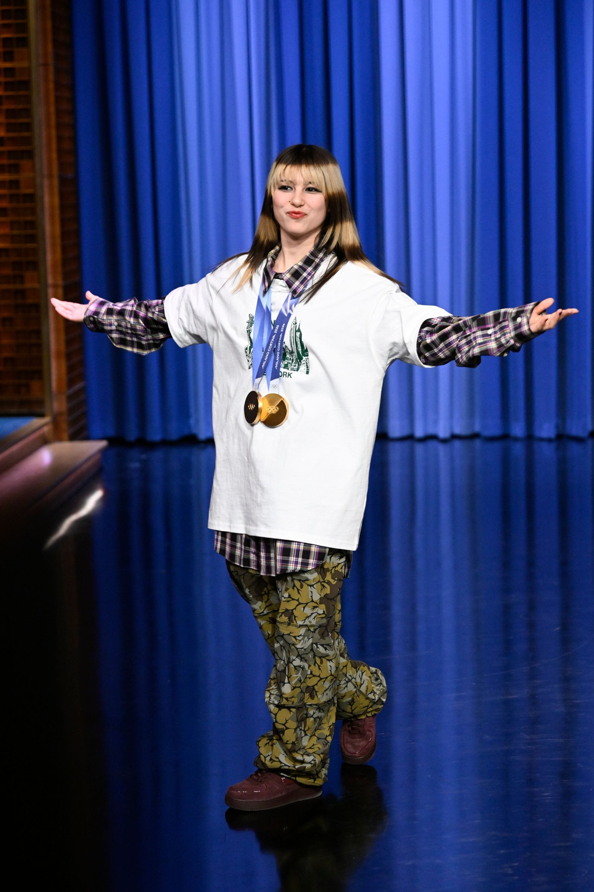 Miyako Bellizzi Is Dressing an Olympic Skater Like a Safdie Brothers Character